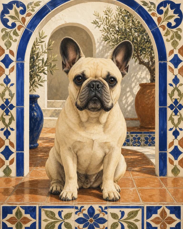 Tiled Courtyard Pet