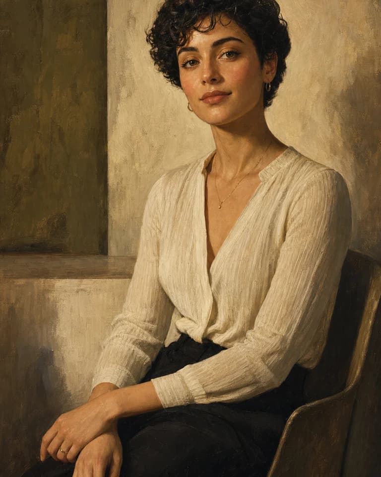 Society Oil Portrait