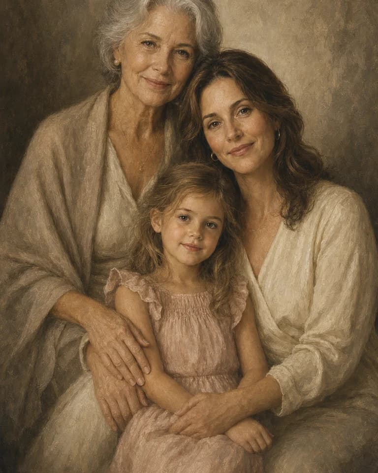 Generations Oil Portrait
